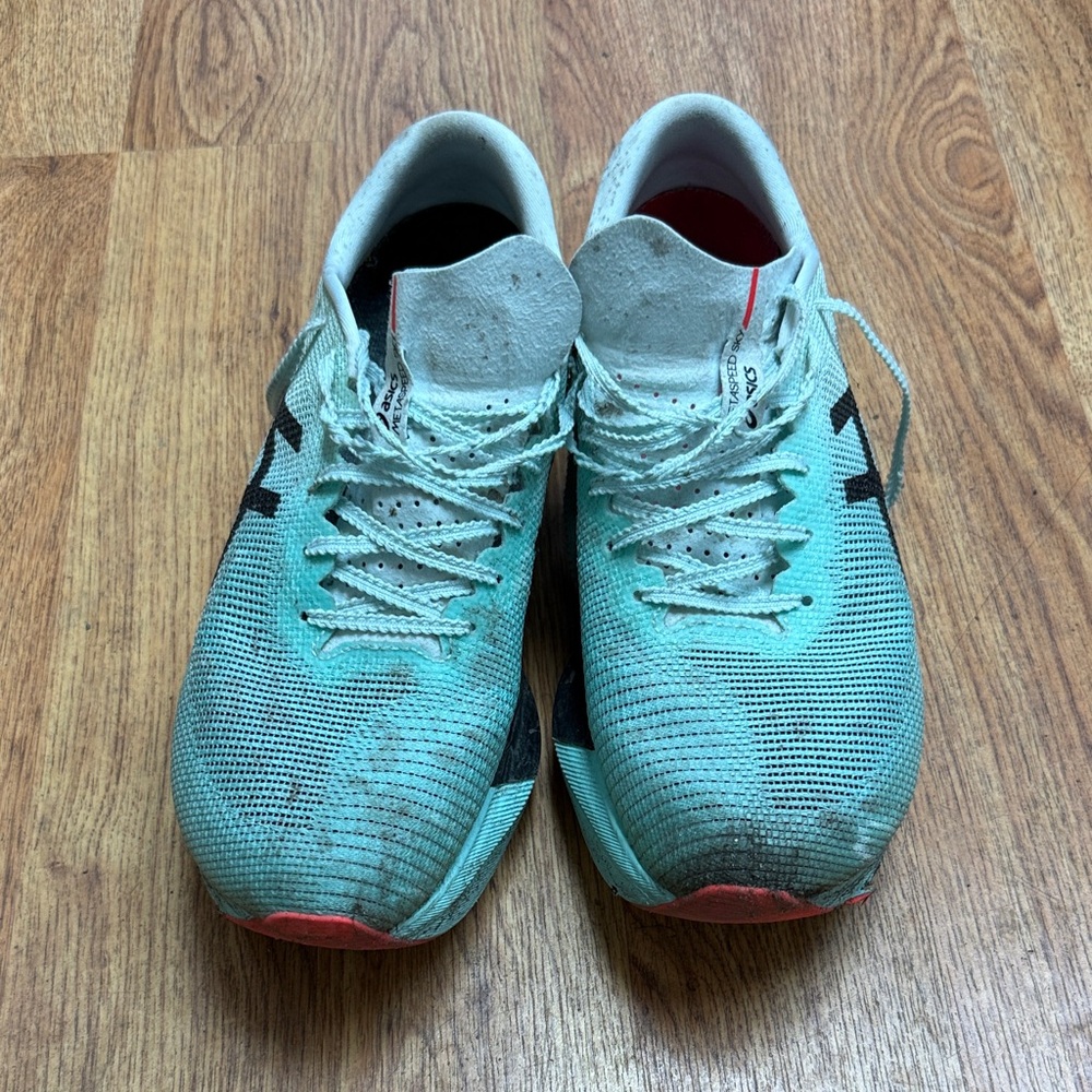 Asics Aqua and Black Athletic Shoes